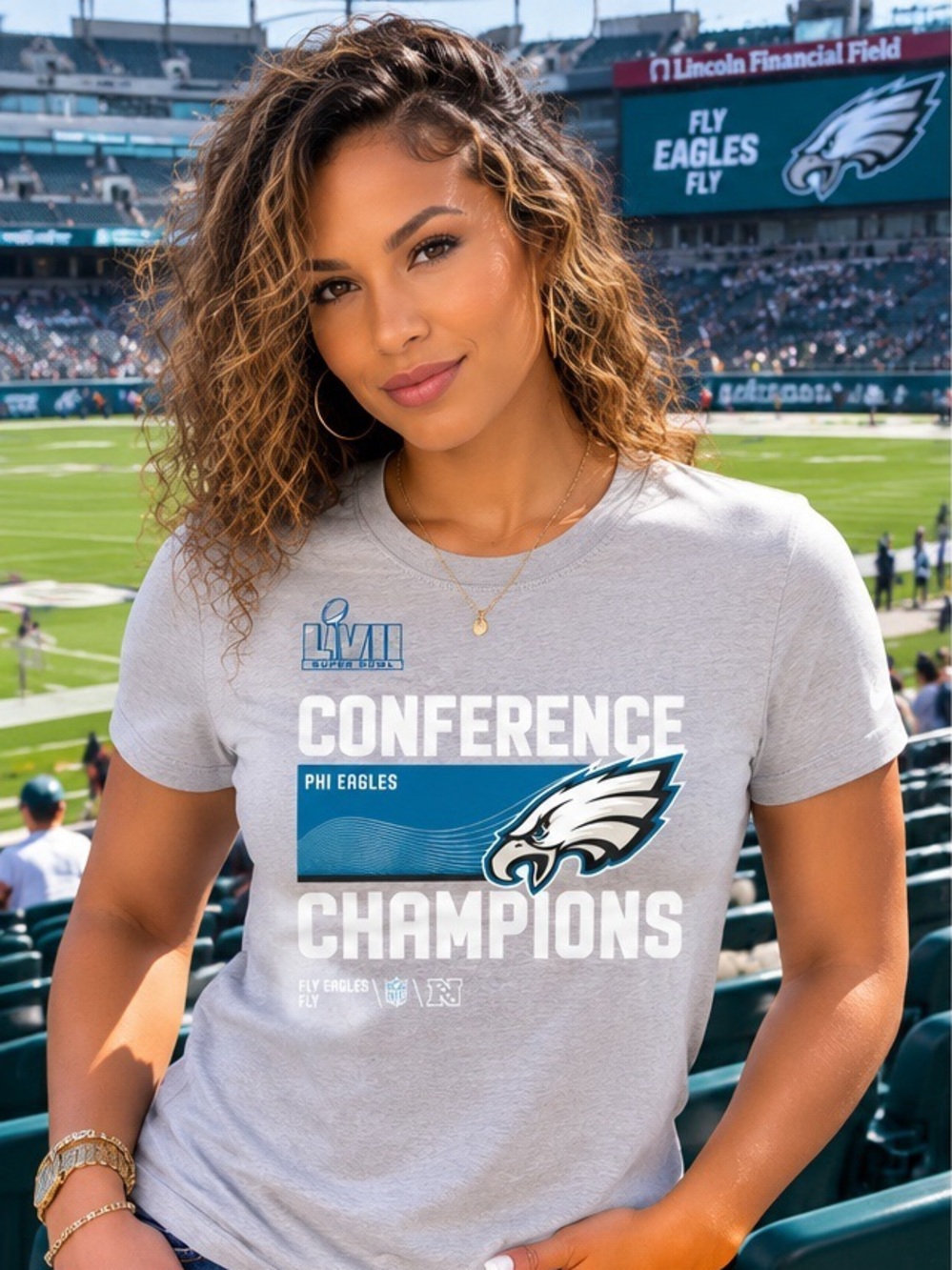 Nike Eagles Conference Champions Tee | Medium